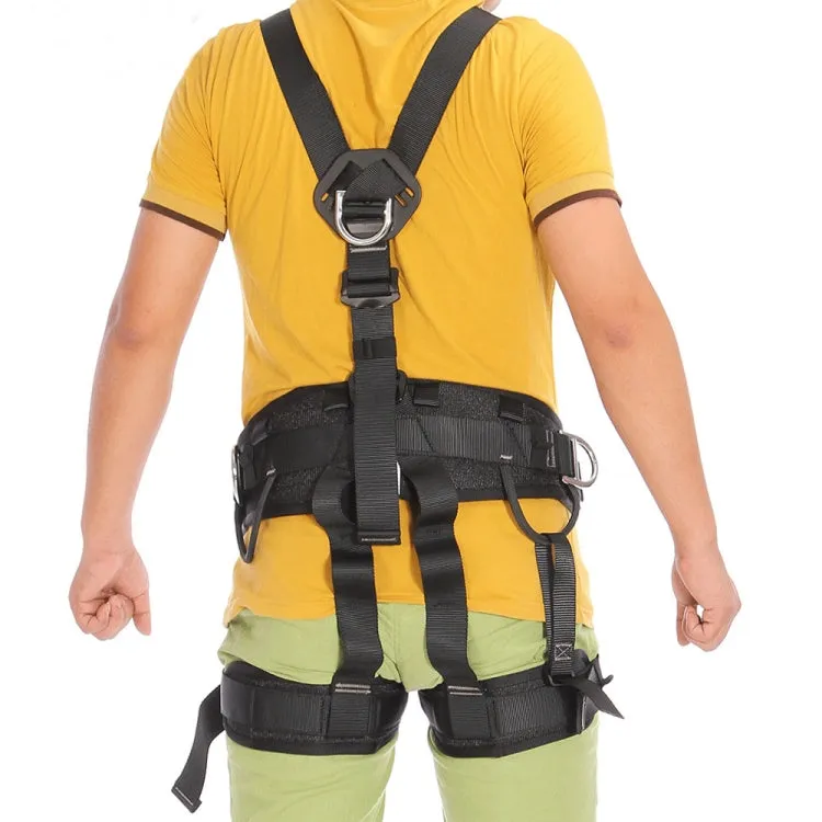 XINDA XD-6503 Outdoor Rock Climbing Polyester High-strength Wire Downhill Whole Body Safety Belt