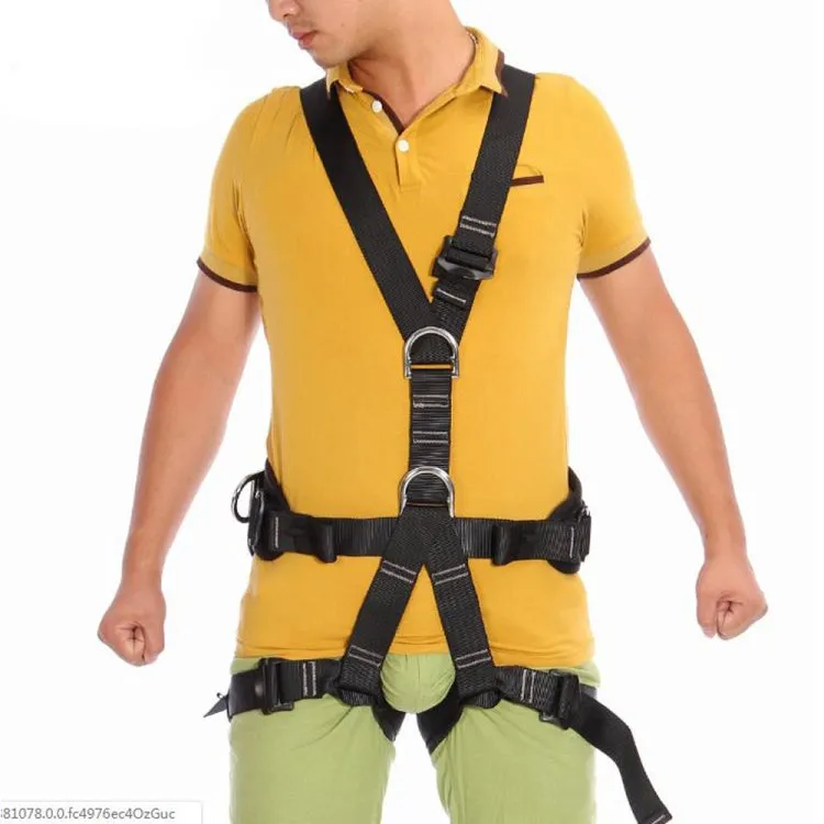 XINDA XD-6503 Outdoor Rock Climbing Polyester High-strength Wire Downhill Whole Body Safety Belt