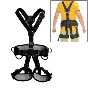 XINDA XD-6503 Outdoor Rock Climbing Polyester High-strength Wire Downhill Whole Body Safety Belt