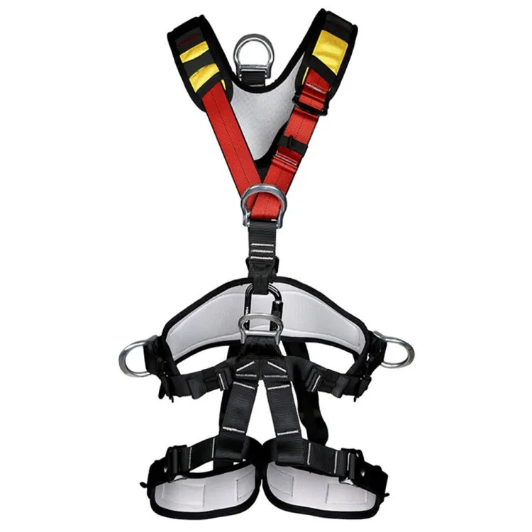 XINDA XDA9516 Outdoor Rock Climbing Polyester High-strength Wire Adjustable Downhill Whole Body Safety Belt