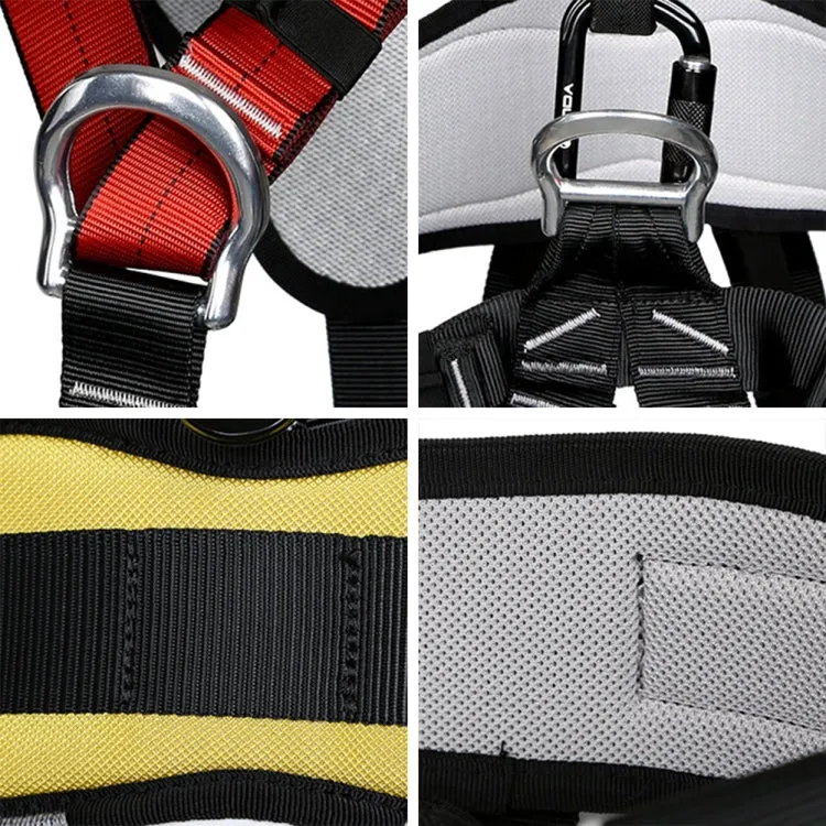 XINDA XDA9516 Outdoor Rock Climbing Polyester High-strength Wire Adjustable Downhill Whole Body Safety Belt