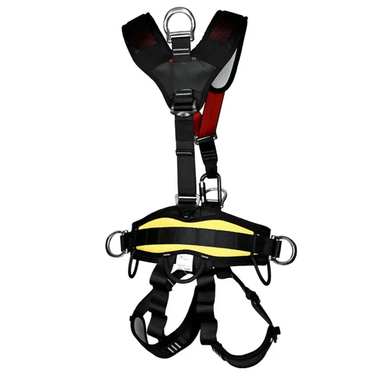 XINDA XDA9516 Outdoor Rock Climbing Polyester High-strength Wire Adjustable Downhill Whole Body Safety Belt