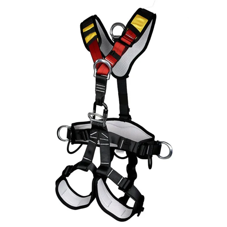 XINDA XDA9516 Outdoor Rock Climbing Polyester High-strength Wire Adjustable Downhill Whole Body Safety Belt