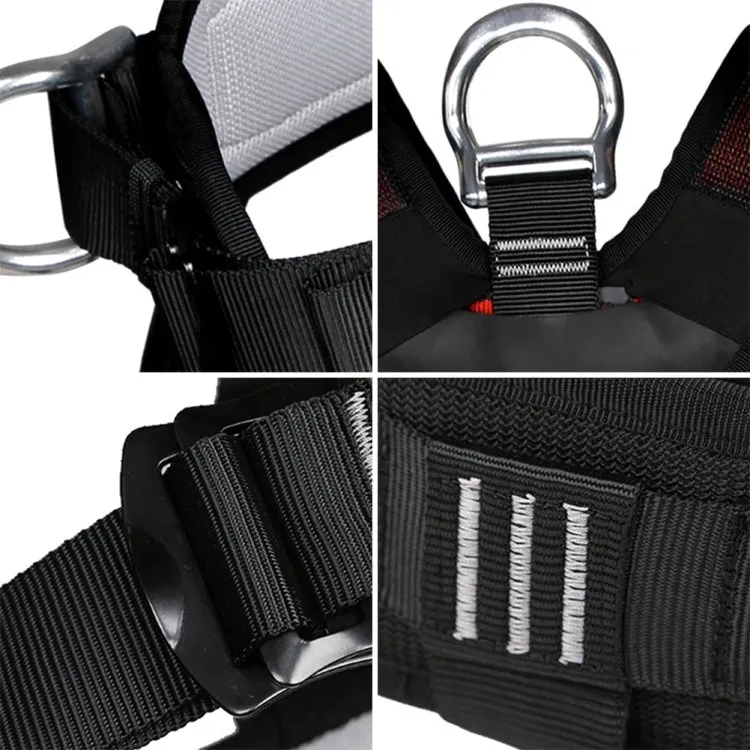 XINDA XDA9516 Outdoor Rock Climbing Polyester High-strength Wire Adjustable Downhill Whole Body Safety Belt