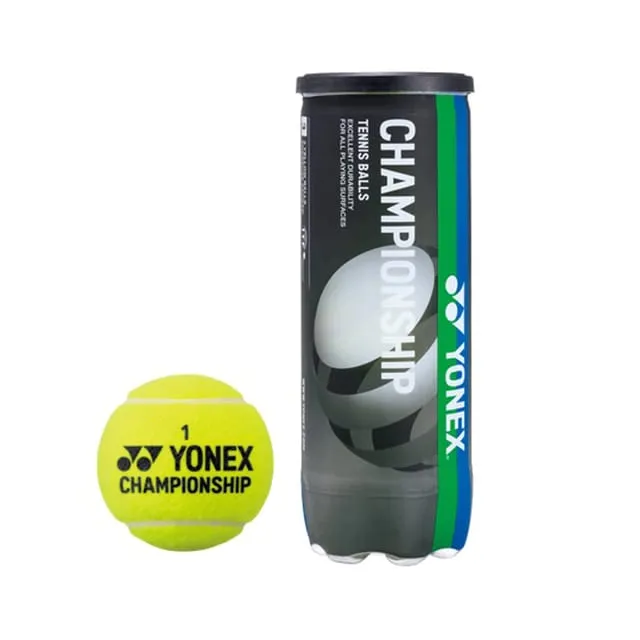 Yonex Championship Tennis Balls (Pack of 4 Cans, 12 Balls) – Triple Point Sports