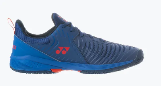 Yonex Power Cushion Sonicage 3 Clay Tennis Shoes [Navy/Red]